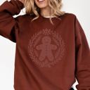  Subtle Christmas Gingerbread Man - Unisex Softstyle Midweight Crewneck Sweatshirt