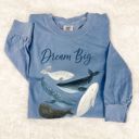  Dream Big Whales of The Ocean and Sea Save the Whales - 100 Percent Soft Washed Cotton Long Sleeve (Heavyweight) Comfort Colors