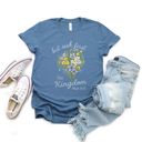  Seek First His Kingdom Christian Bible Quote - Soft and Comfy Longer Length Bella Canvas T-Shirt