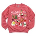 Its The Most Wonderful Time Of The Year - Vintage Christmas Holiday Card Cut Outs - Sweatshirt (Crewneck)  Poly-Cotton Colors (Unisex)  Gildan