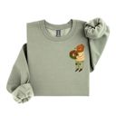  Vintgage Christmas Teddy Bear With Wreath - Sweatshirt (Crewneck)  Poly-Cotton Colors (Unisex)  Gildan, Unisex Softstyle Midweight Crewneck Sweatshirt