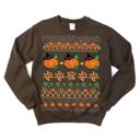  Vintage 1980s Style Halloween Ugly Sweater Design - Sweatshirt (Crewneck)  Poly-Cotton Colors (Unisex)  Gildan