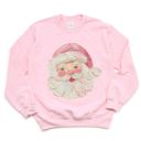  Impressionist Painted Jolly Santa Claus Christmas Painting - Soft Drop Shoulder Sweathshirt