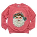  Latch Hook Rug Santa Claus Faux Design - Comfy Drop Shoulder Graphic Sweatshirt