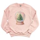  Painterly Festive Christmas Tree Snowglobe - Unisex Softstyle Midweight Crewneck Sweatshirt