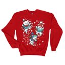 Vintage Style Skiing Teddies - Back to the 80s Christmas Design - Vintage Style Drop Shoulder Sweatshirt