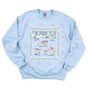  Vintage Retro Ice Skating 1980s Style Christmas Winter Bears - Sweatshirt (Crewneck)  Poly-Cotton Colors (Unisex)  Gildan