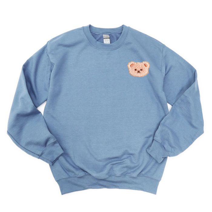 Real Crocheted Teddy Bear Sweater - Comfy Drop Shoulder Sweatshirt