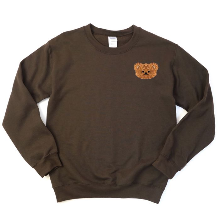 Real Crocheted Teddy Bear Sweater - Comfy Drop Shoulder Sweatshirt