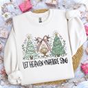  Let Heaven And Nature Sing - Baby Jesus - Sweatshirt (Crewneck)  Poly-Cotton Colors (Unisex)  Gildan