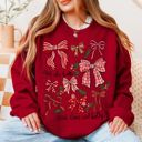  Deck The Halls With Bows And Holly Christmas Cheer - Sweatshirt (Crewneck)  Poly-Cotton Colors (Unisex)  Gildan