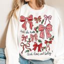  Deck The Halls With Bows And Holly Christmas Cheer - Sweatshirt (Crewneck)  Poly-Cotton Colors (Unisex)  Gildan
