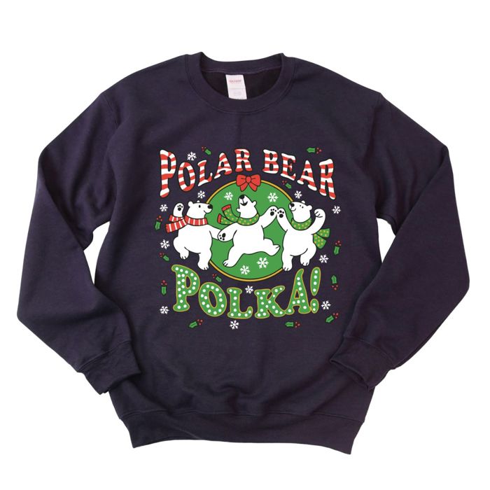 Total Throwback!  - 1990's PRINTED Christmas Teddy Bear Sweatshirts - Sweatshirt (Crewneck)  Poly-Cotton Colors (Unisex)  Gildan