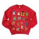  Total Throwback!  - 1990's PRINTED Christmas Teddy Bear Sweatshirts - Sweatshirt (Crewneck)  Poly-Cotton Colors (Unisex)  Gildan