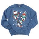  Total Throwback!  - 1990's PRINTED Christmas Teddy Bear Sweatshirts - Sweatshirt (Crewneck)  Poly-Cotton Colors (Unisex)  Gildan