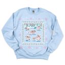  Total Throwback!  - 1990's PRINTED Christmas Teddy Bear Sweatshirts - Sweatshirt (Crewneck)  Poly-Cotton Colors (Unisex)  Gildan