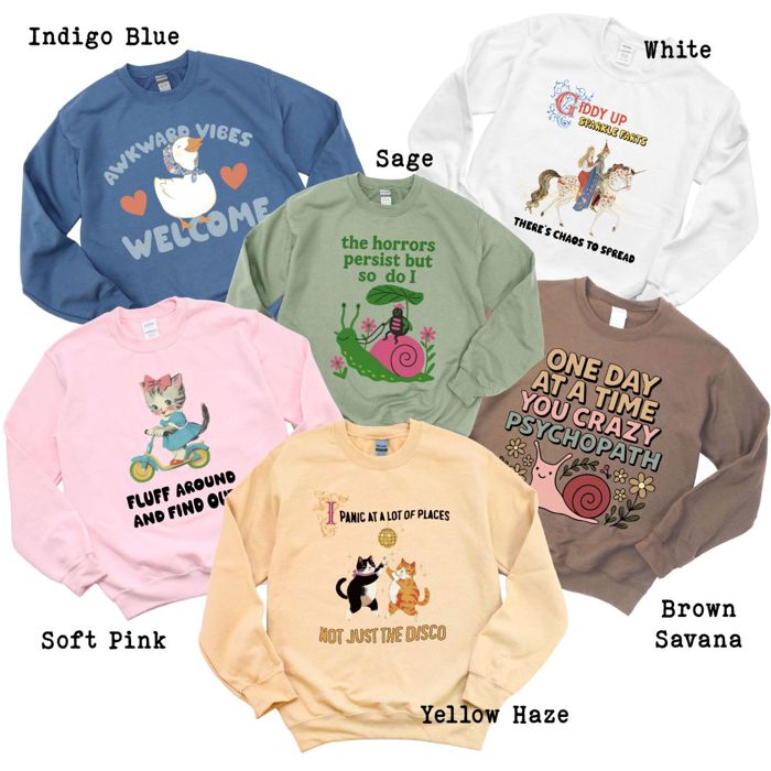 Unique Quirky Sweatshirts  - Warm and Comfy for the Winter