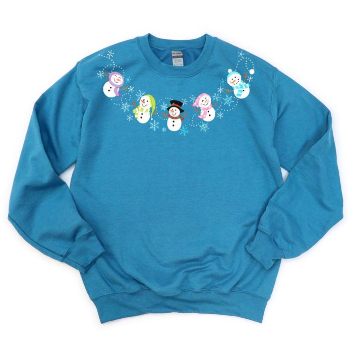 The Perfect Snowman Sweatshirt - Drop Shoulder Comfy Christmas Winter