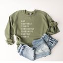  May Heavenly Things Constantly Interrupt Earthly Things - Inspirational Christian Religious Quote - Sweatshirt (Crewneck)  Poly-Cotton Colors (Unisex)  Gild
