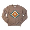  Diamon Shaped Aztec Country Western - Sweatshirt (Crewneck)  Poly-Cotton Colors (Unisex)  Gildan, Unisex Softstyle Midweight Crewneck Sweatshirt