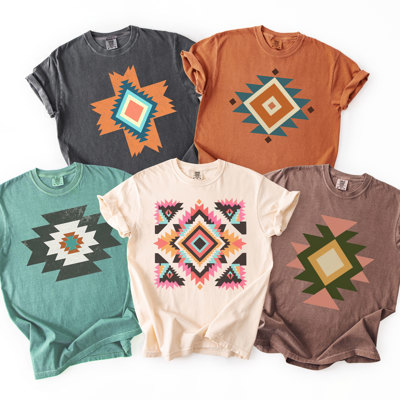 Aztec Western Style Designs - Softwash 100 Cotton Goodness Comfort Colors T-Shirts