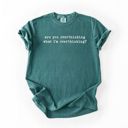  Are You Overthinking What Im Overthinking - T-Shirt (Crewneck)  100 Cotton Heavyweight Tee (Unisex)  Comfort Colors