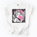  Bubblegum Cupid Valentines Day  - T-Shirt (Crewneck)  100 Cotton Heavyweight Tee (Unisex)  Comfort Colors