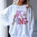  Be Mine Colorful Valentines Day - Sweatshirt (Crewneck)  Poly-Cotton Colors (Unisex)  Gildan, Unisex Softstyle Midweight Crewneck Sweatshirt