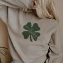  Lucky Script Font Clover St Patricks Day - Choose T-Shirt, Longsleeve, or Sweatshirt