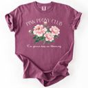  Pink Peony Club Flower Gardener Spring Florals - Choose T-Shirt or Sweatshirt