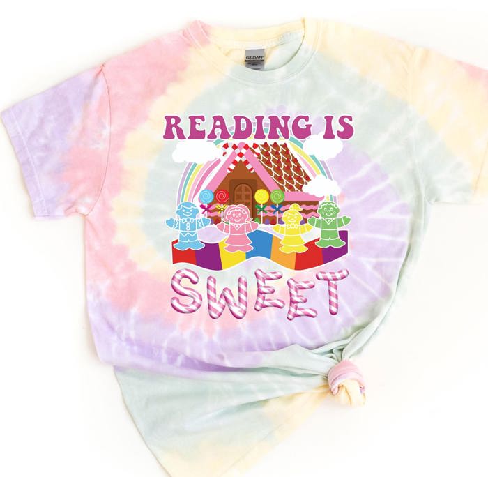 Retro Reading is Sweet Vintage Candy Land Game Board Tie Dye Teaching, School, Groups 1st, 2nd, 3rd, 4th, 5th, Kindergarten