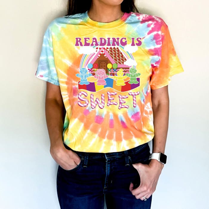 Retro Reading is Sweet Vintage Candy Land Game Board Tie Dye Teaching, School, Groups 1st, 2nd, 3rd, 4th, 5th, Kindergarten