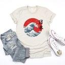  The Great Wave off Kanagawa Japanese Wave | Ultra Soft Unisex Bella Canvas Tee