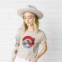  The Great Wave off Kanagawa Japanese Wave | Ultra Soft Unisex Bella Canvas Tee