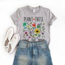  Plant These Save Bees Wildflower Earth Day Retro Boho Hippie Style Ultra Soft Graphic Tee Unisex Soft Tee T-shirt for Women or Men