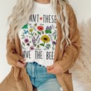  Plant These Save Bees Wildflower Earth Day Retro Boho Hippie Style Ultra Soft Graphic Tee Unisex Soft Tee T-shirt for Women or Men