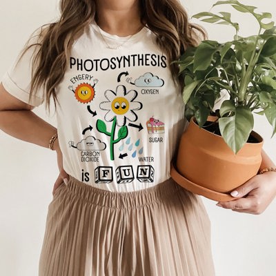 Photosynthesis is Fun Soft Cozy Longer Length Unisex Graphic Tee T-shirt