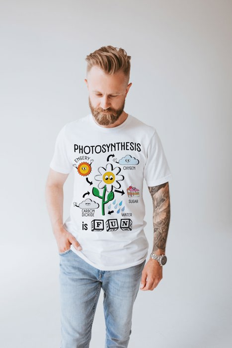 Photosynthesis is Fun Soft Cozy Longer Length Unisex Graphic Tee T-shirt