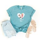  All You Need is Love Vintage Valeintines Day Card Valentines Soft Cozy Longer Length Unisex Graphic Tee T-shirt