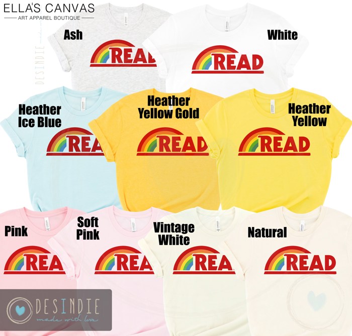 The Original Read Rainbow Teaching, Reading, School Book Parody Graphic Tee