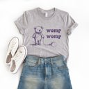  Womp Womp Teddy Bear With Deflated Balloon Funny Cute Sarcastic Soft Cozy Longer Length Unisex Graphic Tee T-shirt