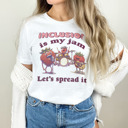  Inclusion is my jam, let's spread it. Strawberry Jamboree: Celebrating Inclusion Soft Cozy Longer Length Unisex Graphic Tee T-shirt