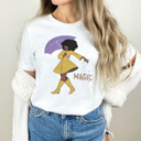  Magic Salt Woman Umbrella Elegance Soft Cozy Longer Length Unisex Graphic Tee T-shirt