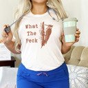  What The Peck: Nature's Quirky Charm Soft Cozy Longer Length Unisex Graphic Tee T-shirt