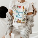  Raised by Books Golden Nostalgic Teacher Read Reading Love Little Retro Vintage Nostalgia Unisex Heavyweight Comfort Tee