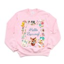  Springtime Delights: Say Hello to Spring! Vintage Nostalgia Soft Unisex Graphic Sweatshirt Print