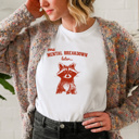  One Mental Breakdown: The Comedic Raccoon Relief Soft Cozy Longer Length Unisex Graphic Tee T-shirt