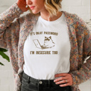  Paws-itively Secure: Embrace Your Insecurity! Soft Cozy Longer Length Unisex Graphic Tee T-shirt