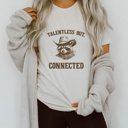  Talentless yet Connected: A Raccoon’s Charm Soft Cozy Longer Length Unisex Graphic Tee T-shirt