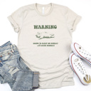  Sunday Slumber Warning: Embrace Your Weekends Wisely Soft Cozy Longer Length Unisex Graphic Tee T-shirt